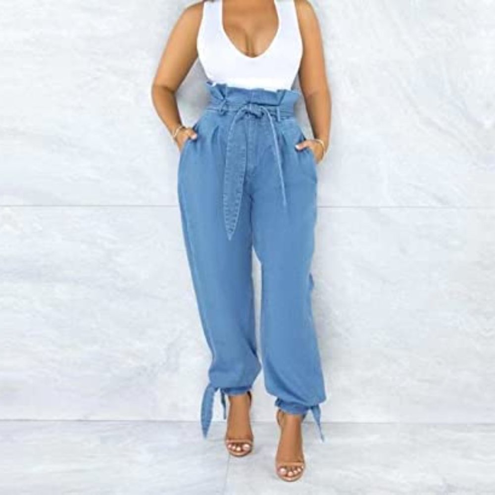 Drawstring Highwaist Jeans